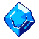 Pixel art gem icon