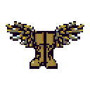 Pixel art speed boots icon