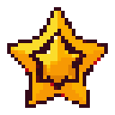 Pixel art star icon